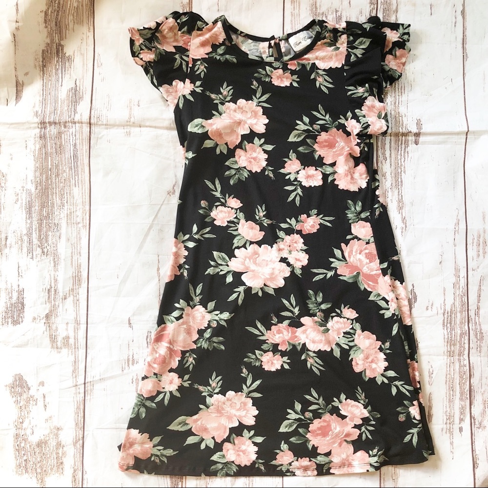 Rare Editions Girls Flowery Dress